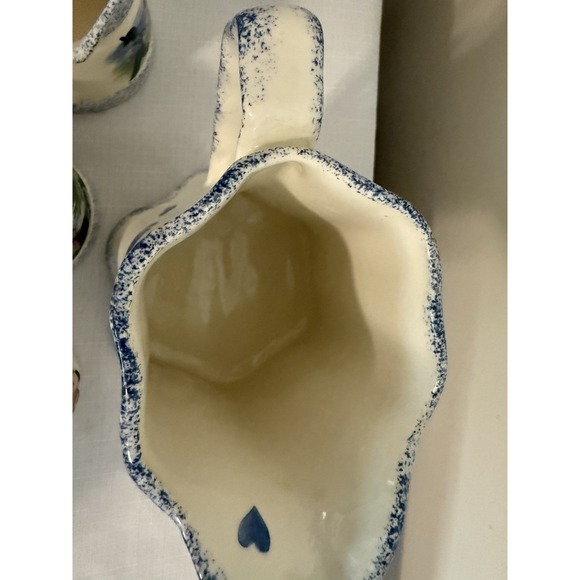 Vintage Jeanne Koch Amish Folk Art‎ Pitcher With Measuring Cups - Picture 16 of 16